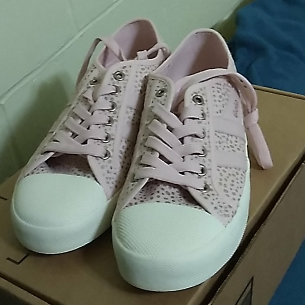 Gola pink metallic cheetah sneakers, 9